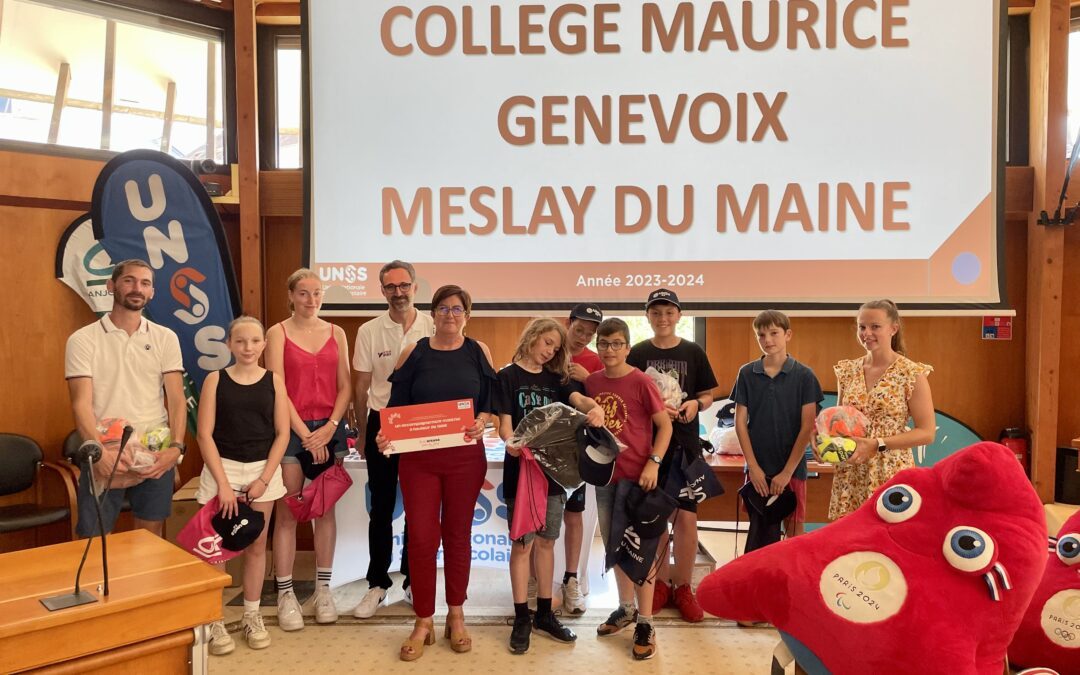 Cérémonie des Associations sportives scolaires : l’AS du collège récompensée !!